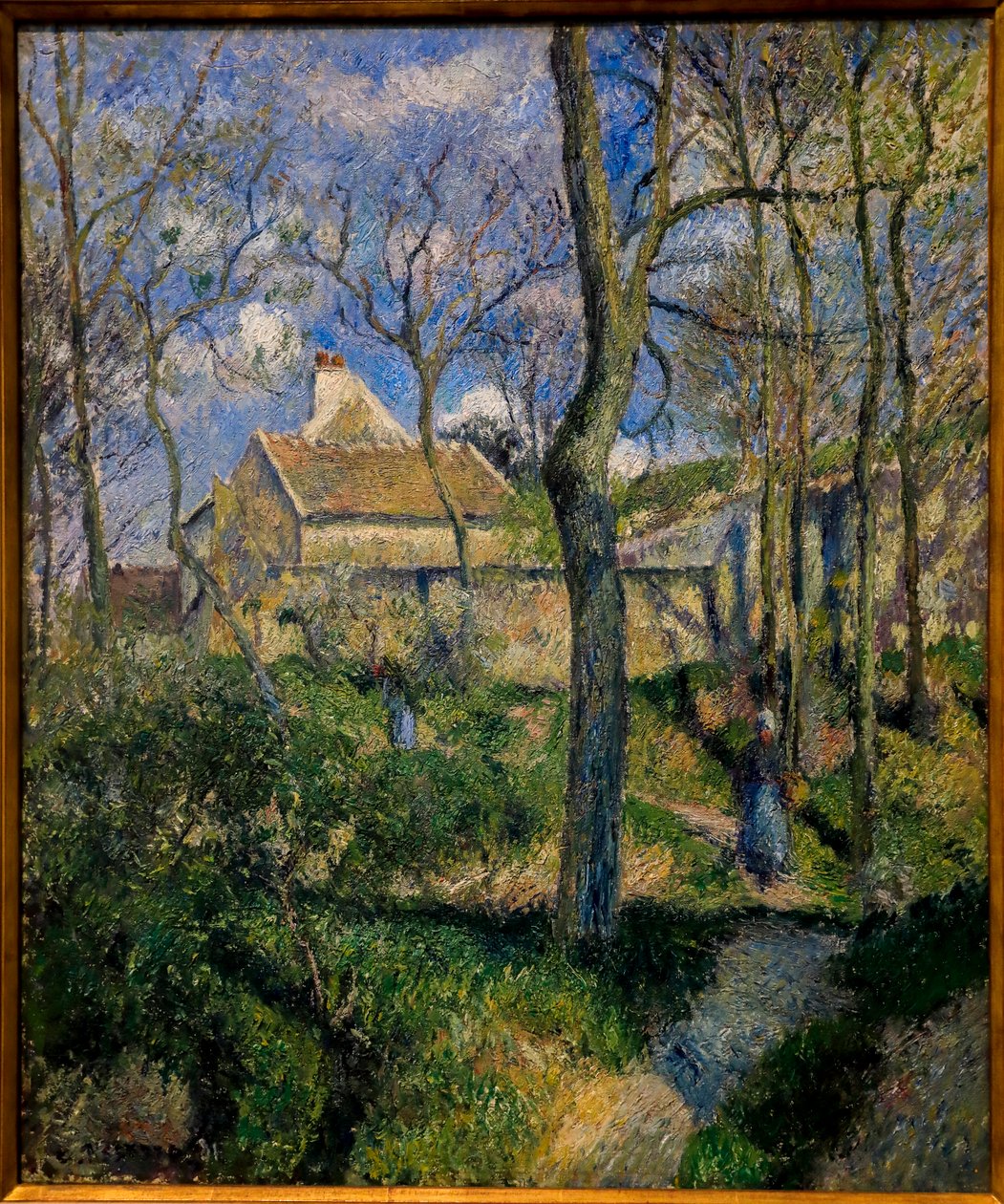Vägen till Les Pouilleux, Pontoise. 1881 (olja på duk) av Camille Pissarro