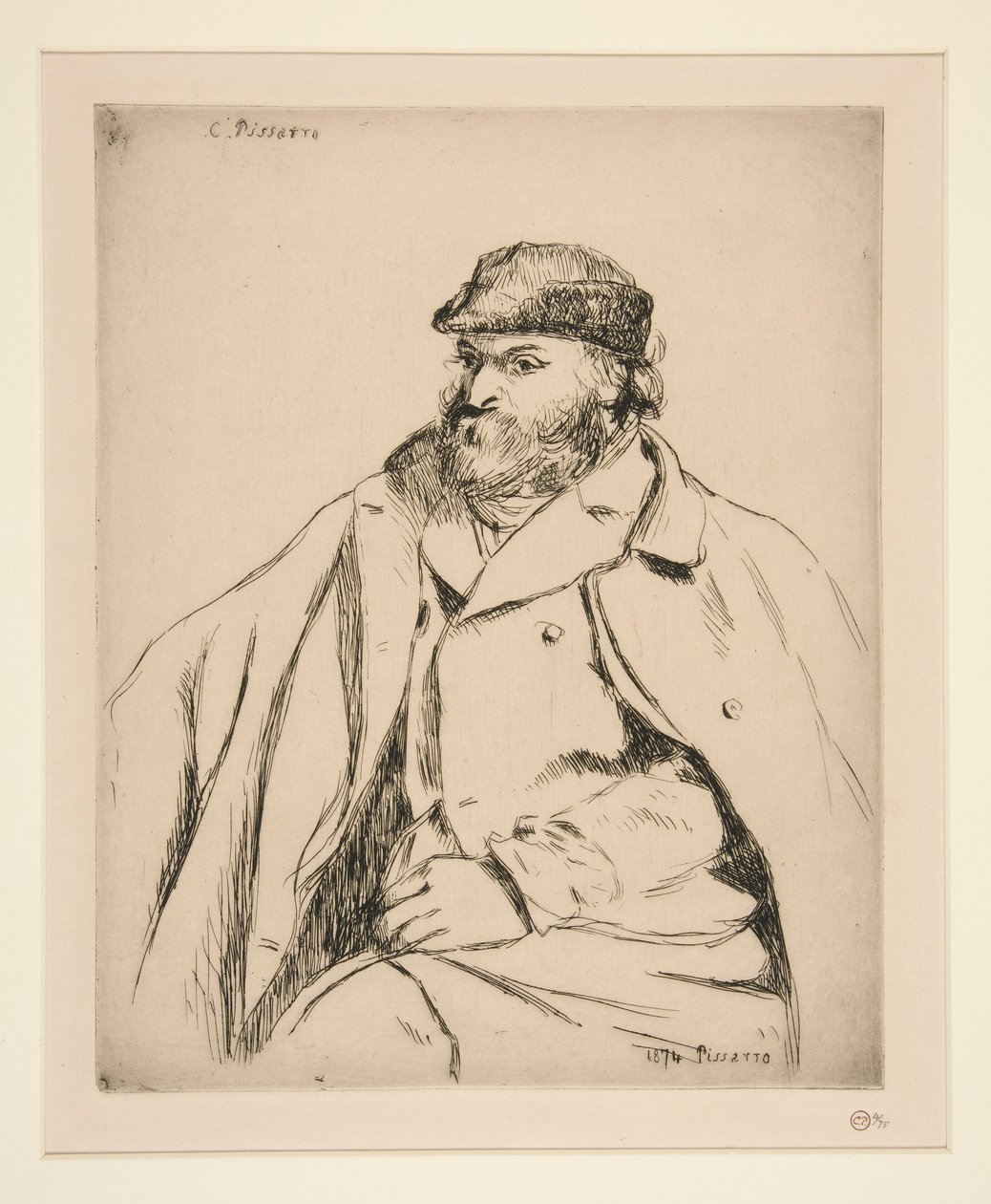 Paul C?zanne (Porträtt av C?zanne) av Camille Pissarro