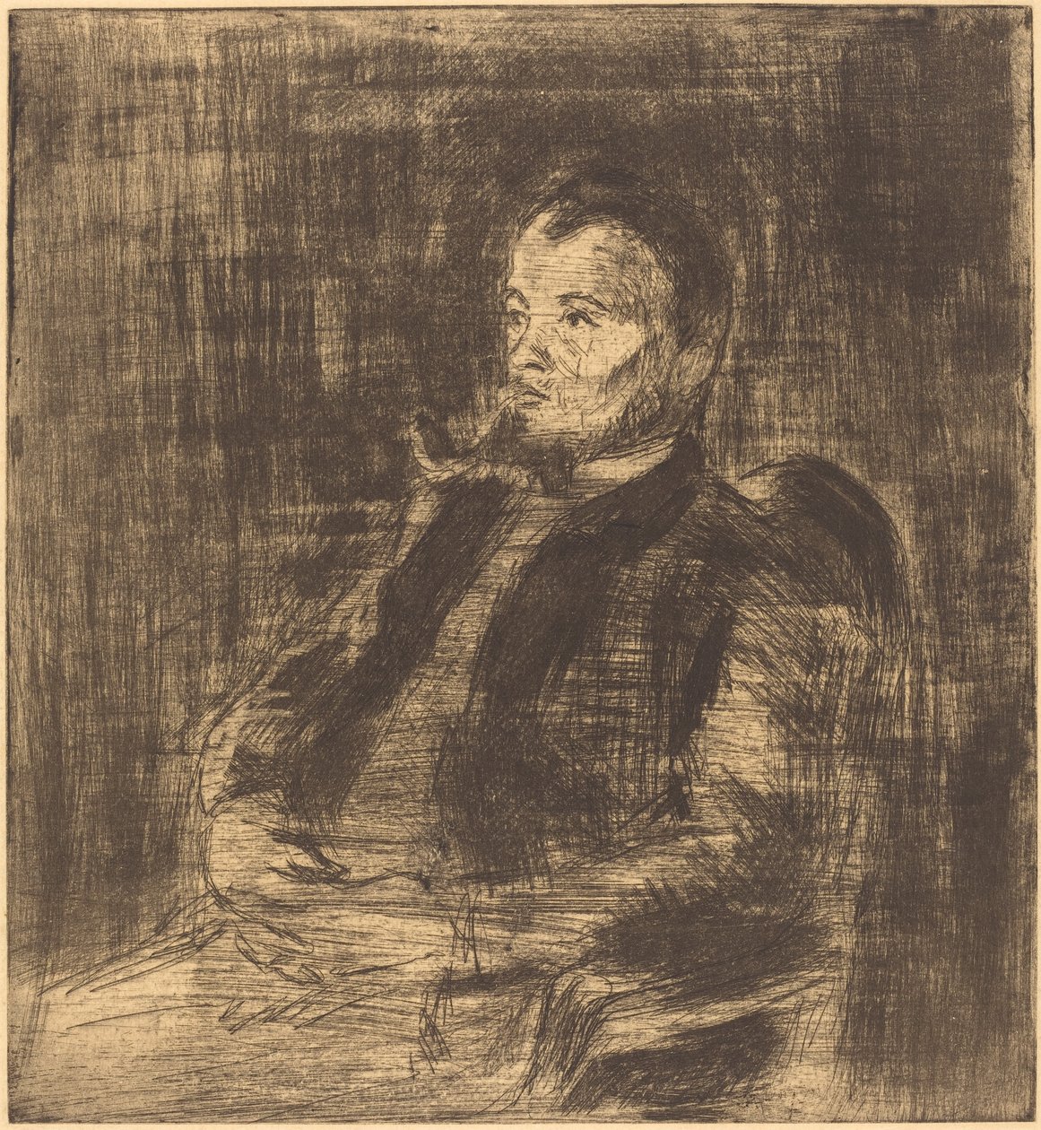 Paul Signac (Porträtt av Paul Signac) av Camille Pissarro