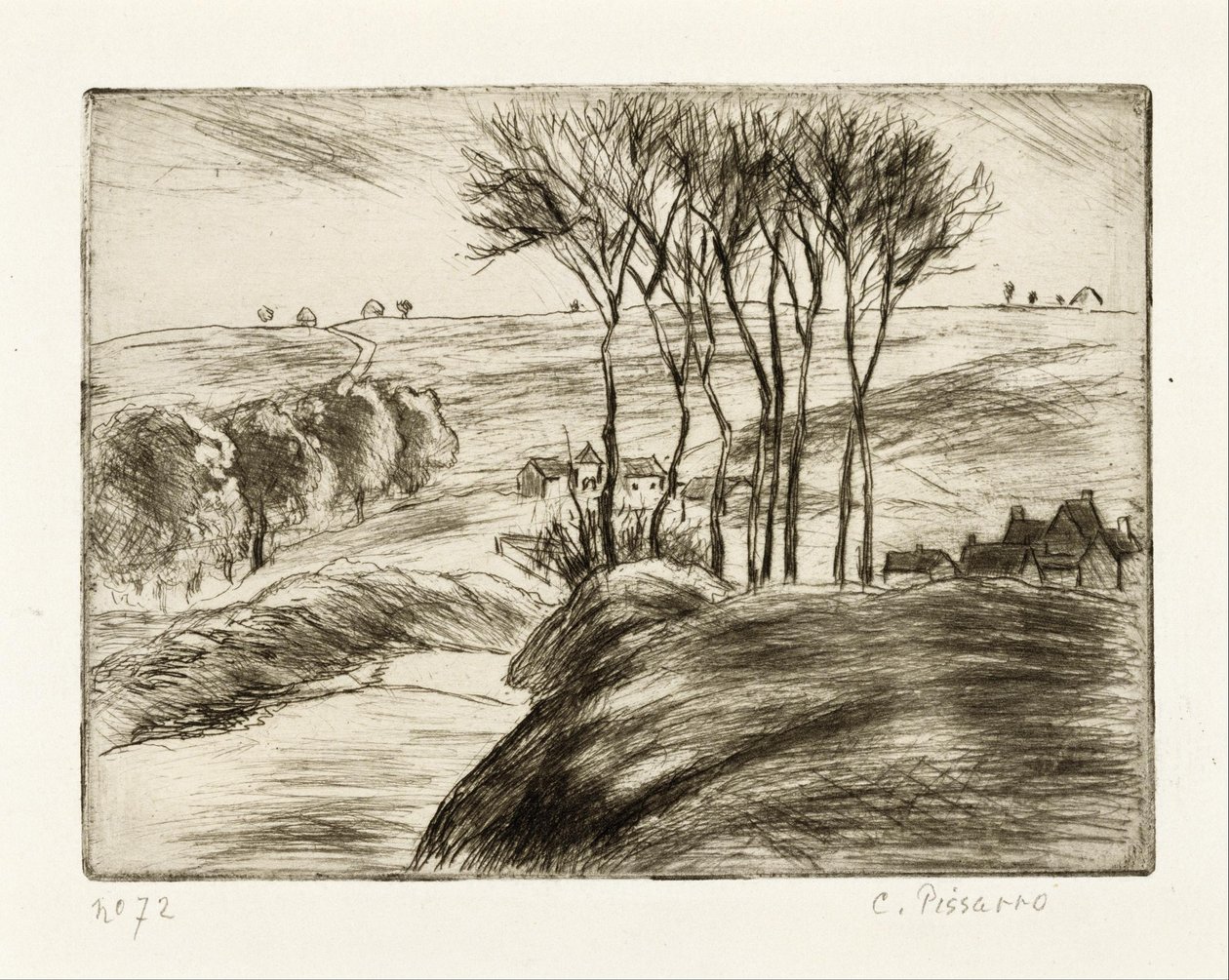 Landskap i Osny av Camille Pissarro