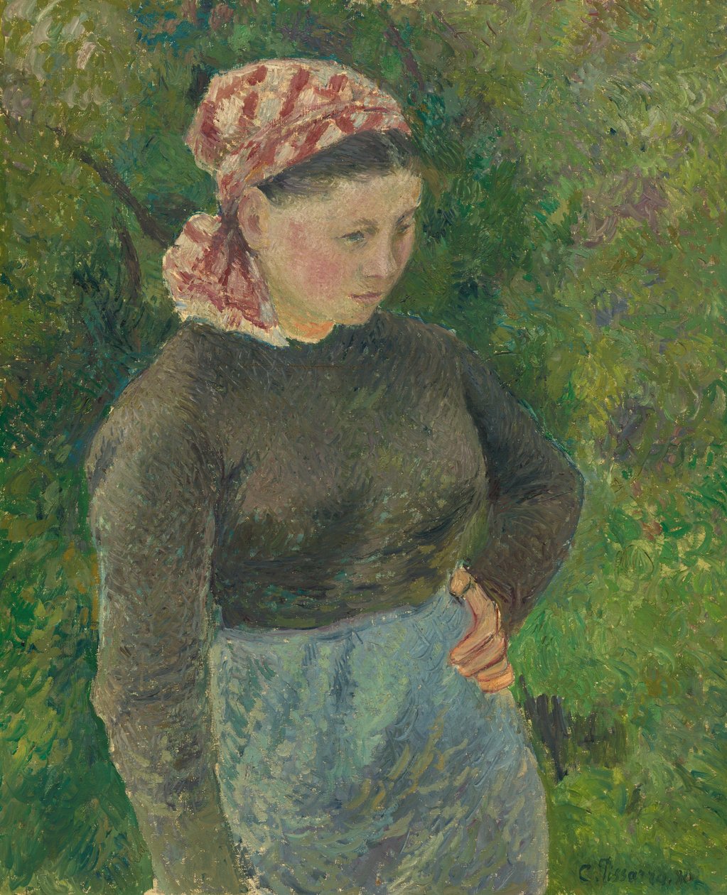 Bondekvinna, 1880. av Camille Pissarro
