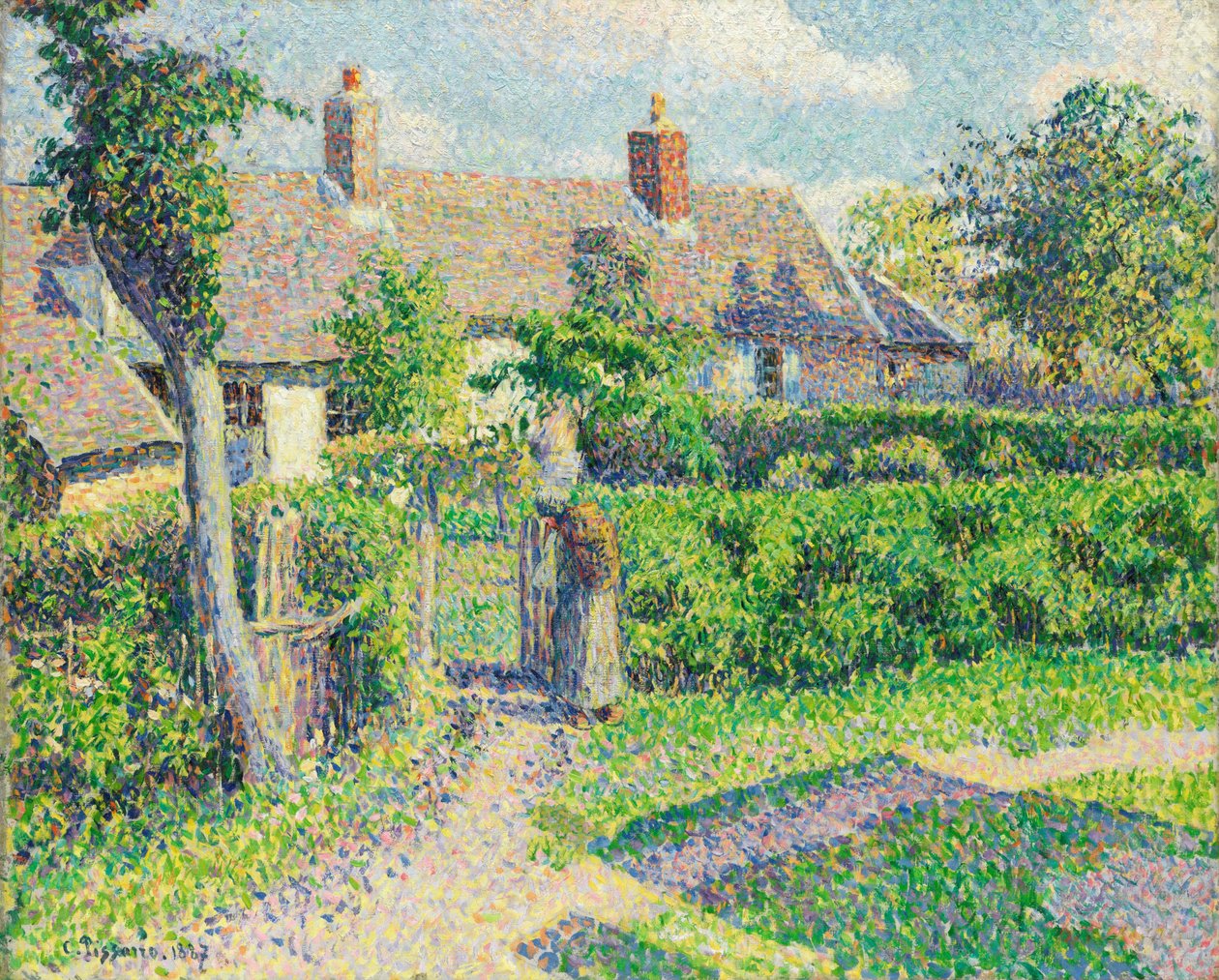 Böndernas hus, Eragny av Camille Pissarro