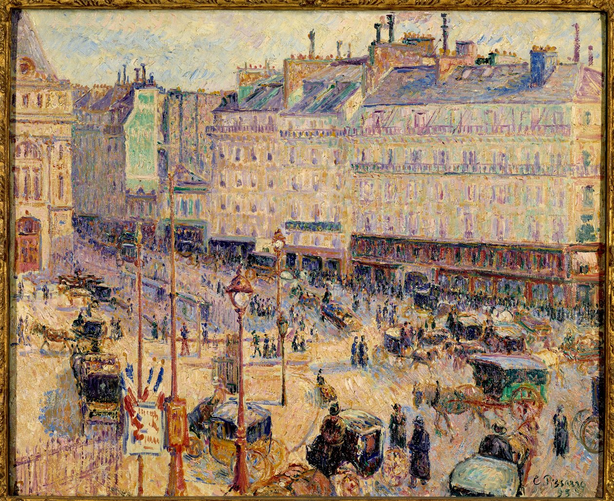 Place du Havre i Paris 1893 av Camille Pissarro