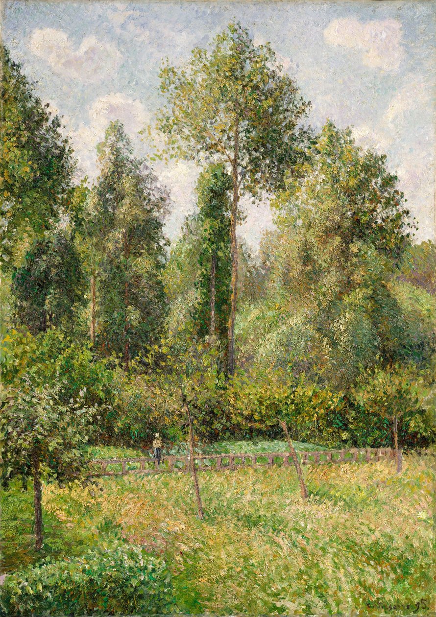 Poplar, Éragny av Camille Jacob Pissarro