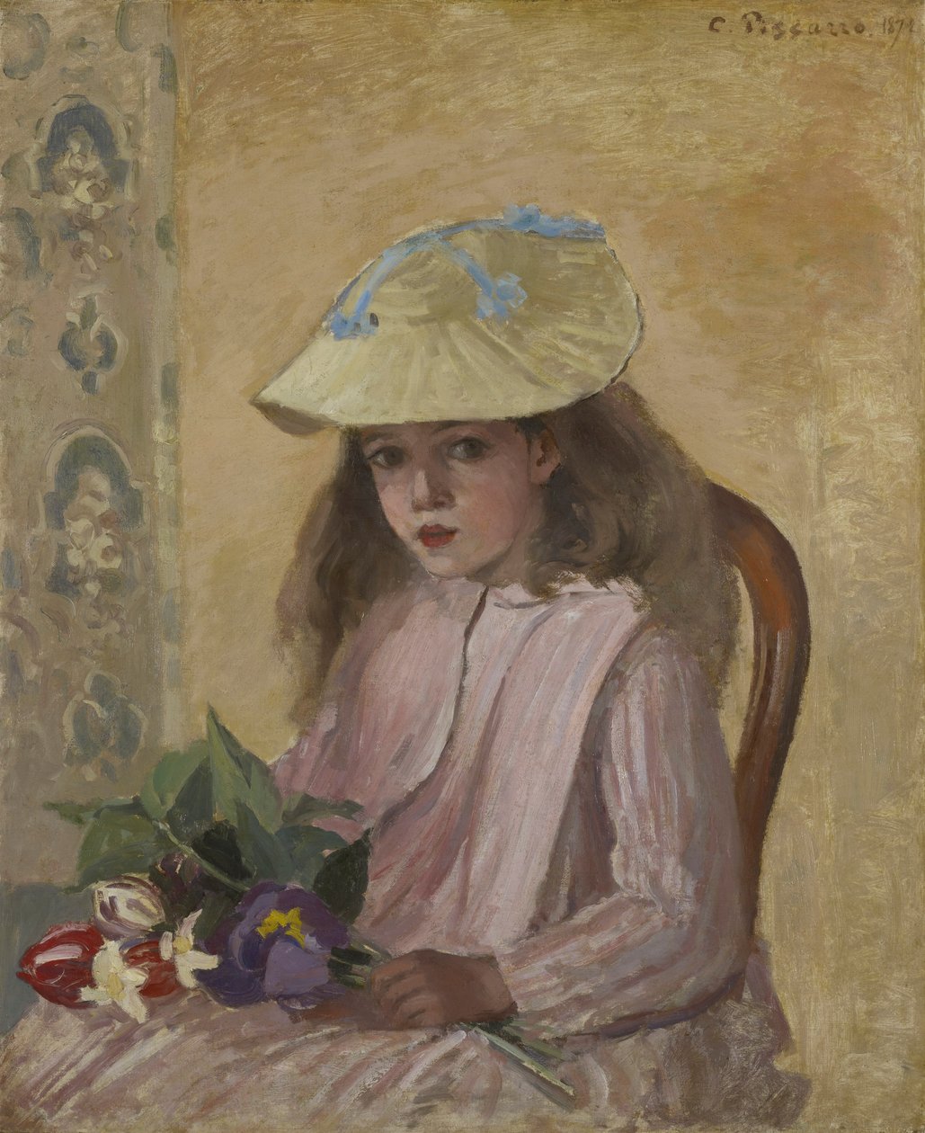 Porträtt av konstnären av Camille Pissarro