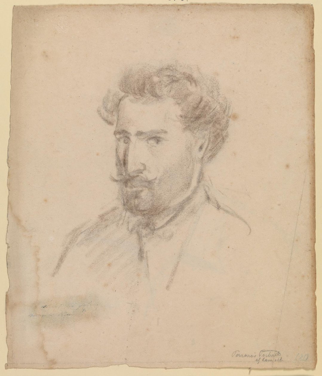Självporträtt, trekvartsprofil till vänster (Caracas (?) 1853/54) av Camille Pissarro