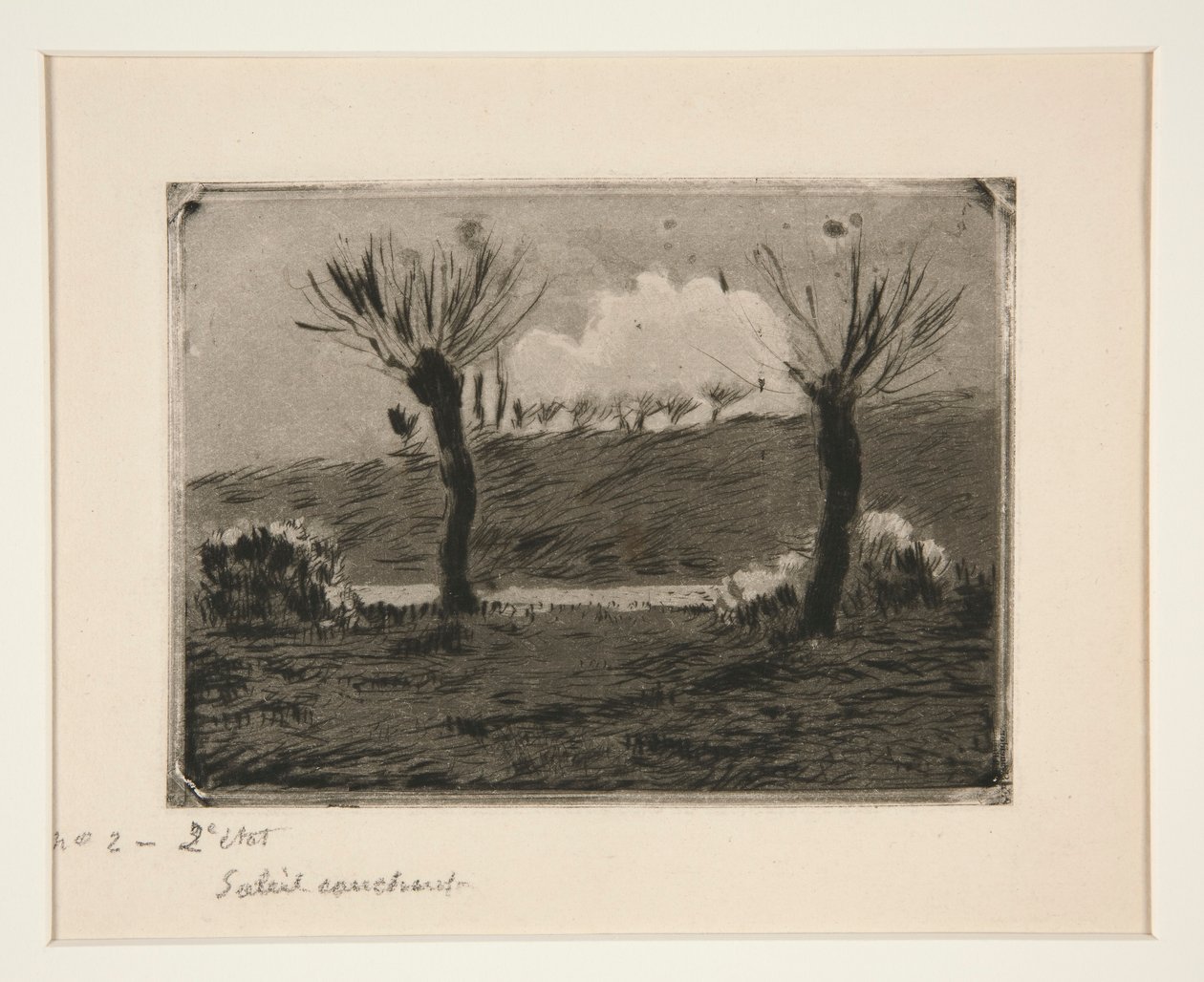 Solnedgång av Camille Pissarro