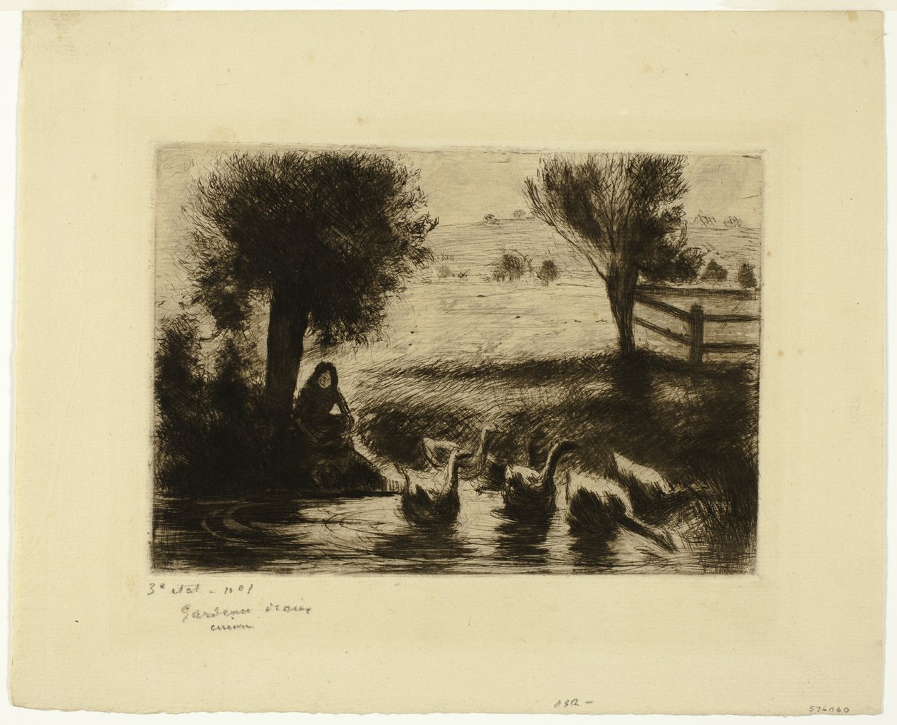 Gässen av Camille Pissarro