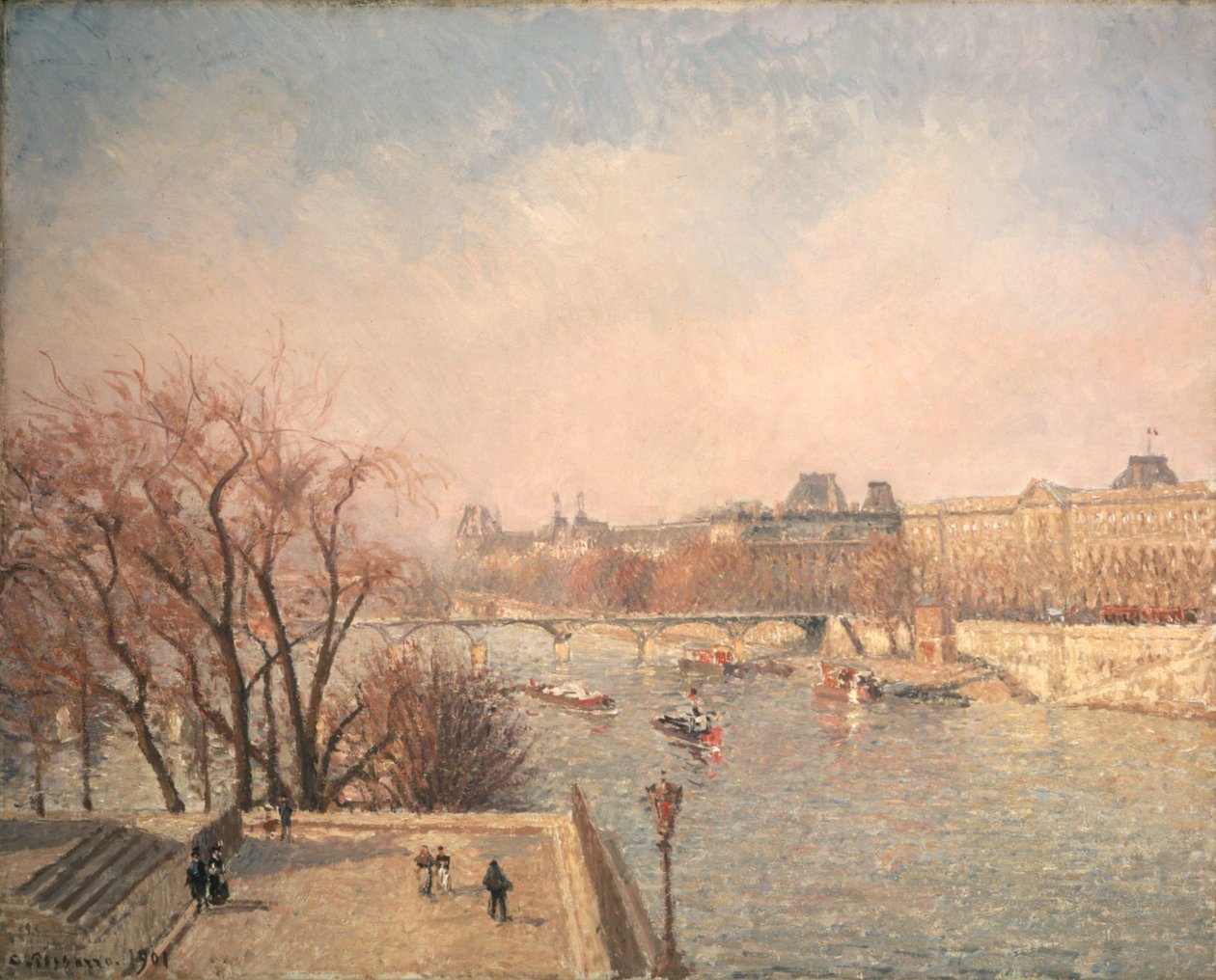 Louvren: Morgon av Camille Pissarro