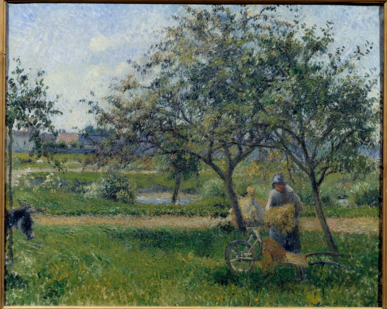 Skottkärran, fruktträdgård Målning av Camille Pissarro (1830-1903) ca 1881. Sön. 0,54x0,65 m Paris, Musee d