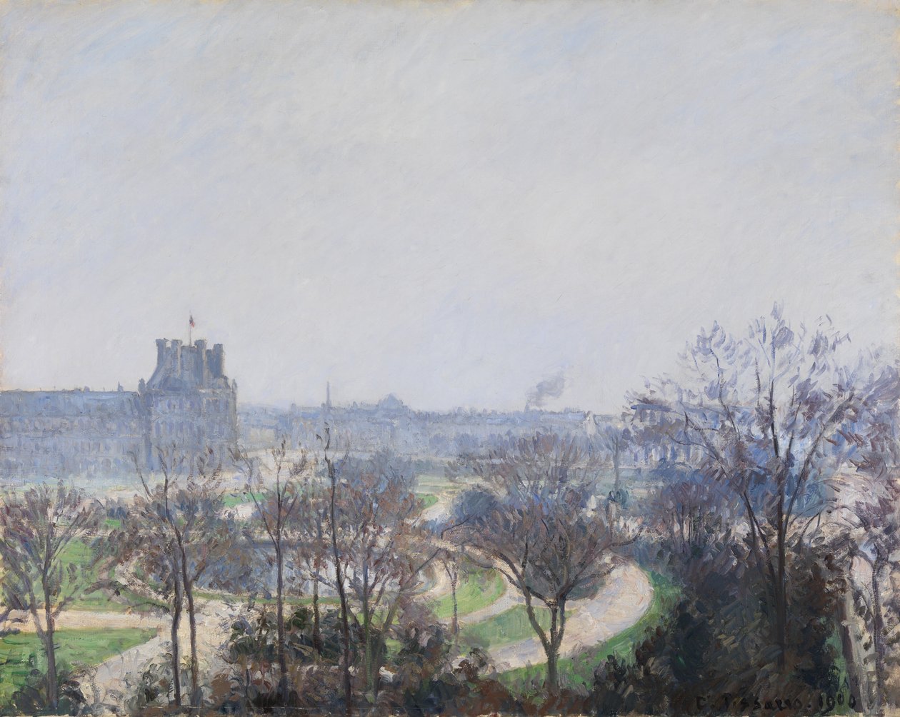 Tuileriernas trädgårdar av Camille Pissarro