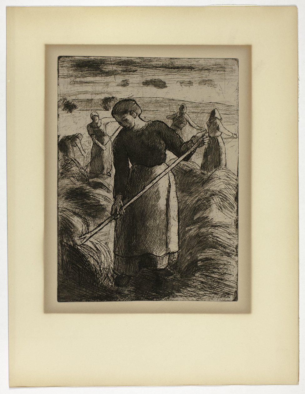 Kvinna Hömakare på Éragny av Camille Pissarro