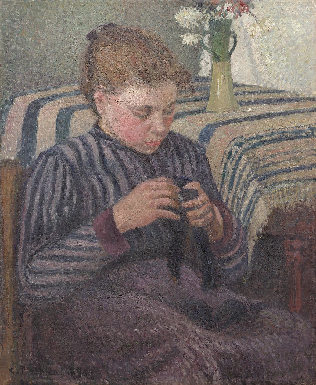 Kvinna laga av Camille Pissarro