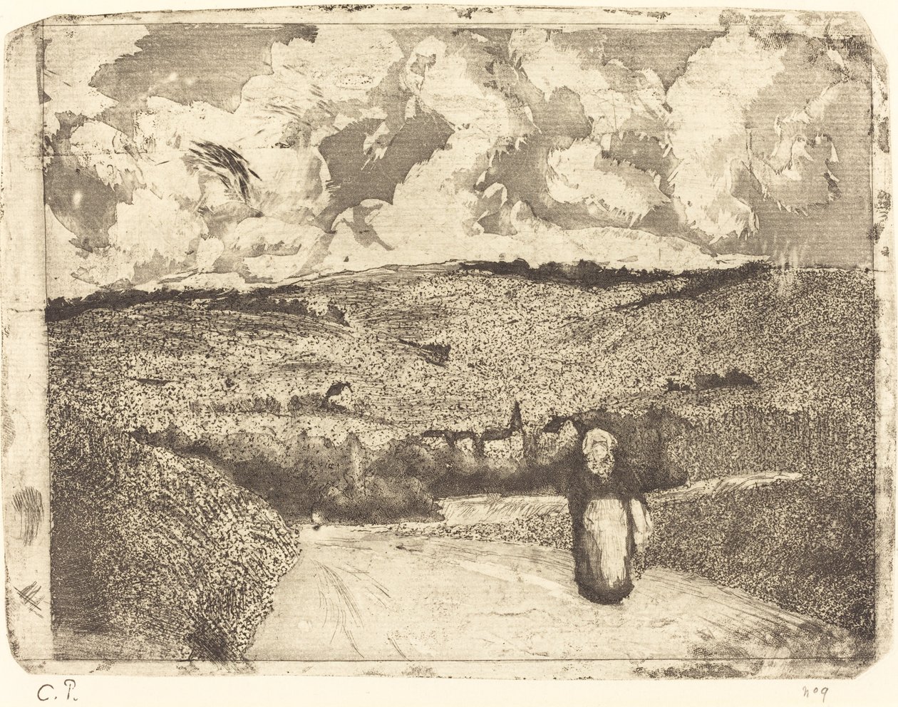 Kvinna på väg Kvinna på väg, 1879. av Camille Pissarro