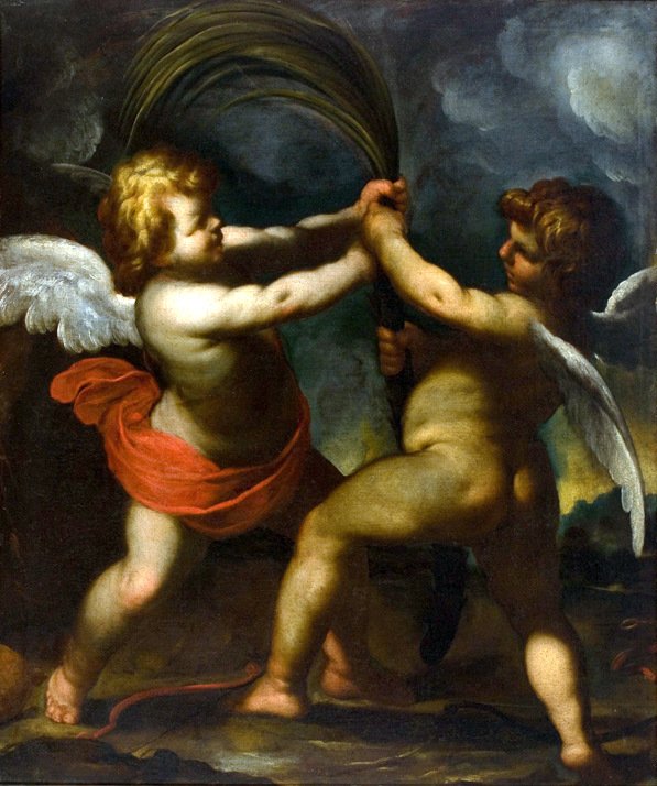 Eros and Anteros av Camillo Procaccini
