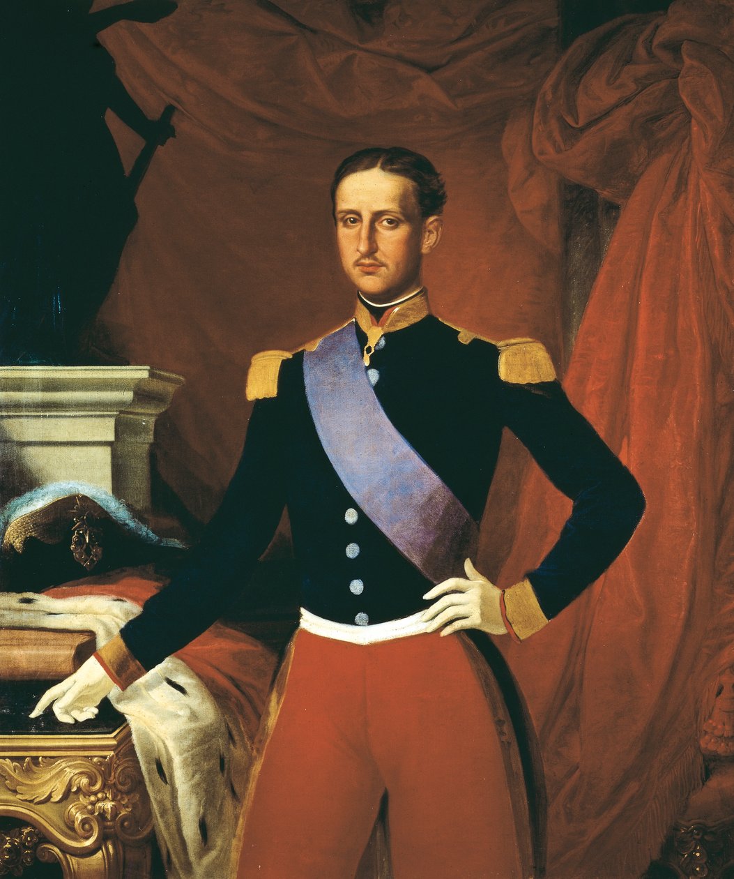 Porträtt av Franciskus II av Två Sicilier (Neapel av Camillo Guerra