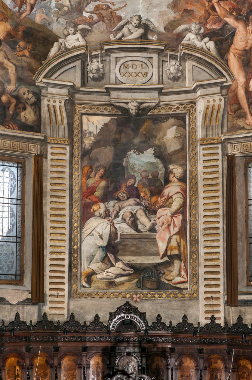 Kristi klagan (fresk) av Camillo Procaccini