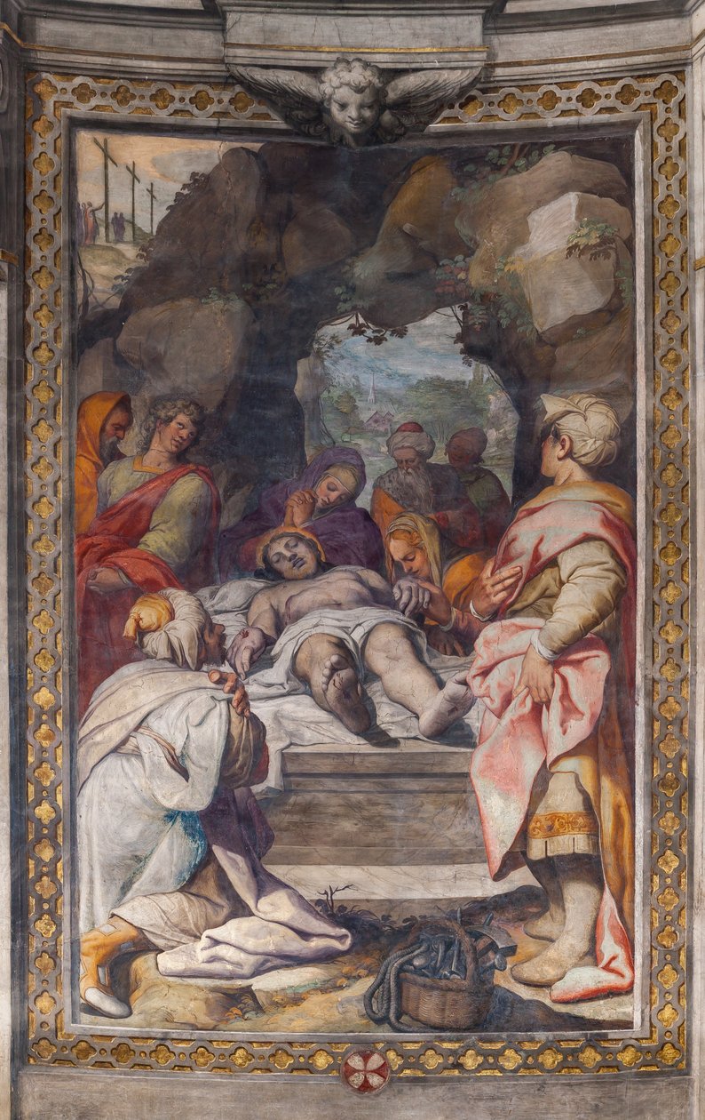 Kristi klagan (fresk) av Camillo Procaccini