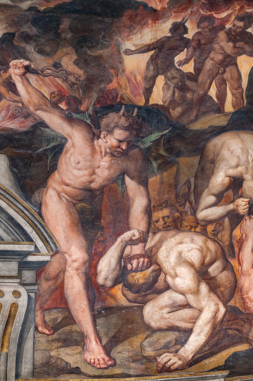Sista domen, detalj (fresk) av Camillo Procaccini