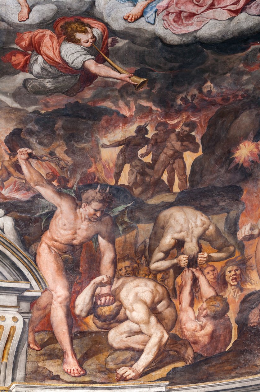 Sista domen, detalj (fresk) av Camillo Procaccini