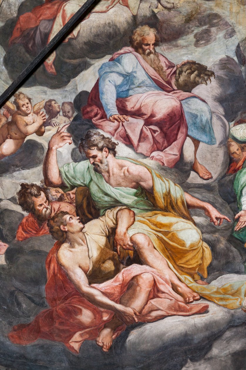 Sista domen, detalj (fresk) av Camillo Procaccini