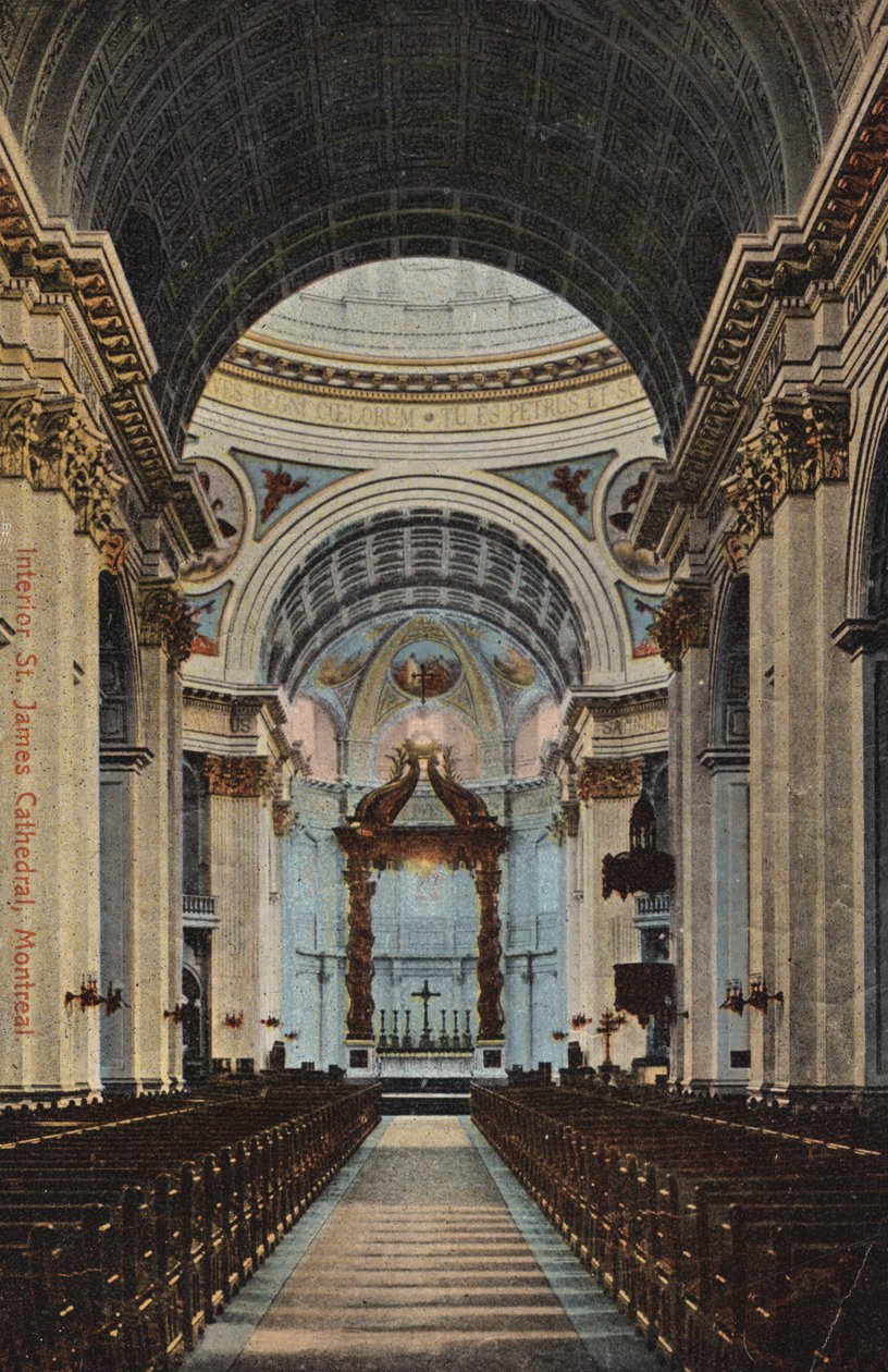 Interiör, St James Cathedral, Montreal, Kanada (foto) av Canadian Photographer