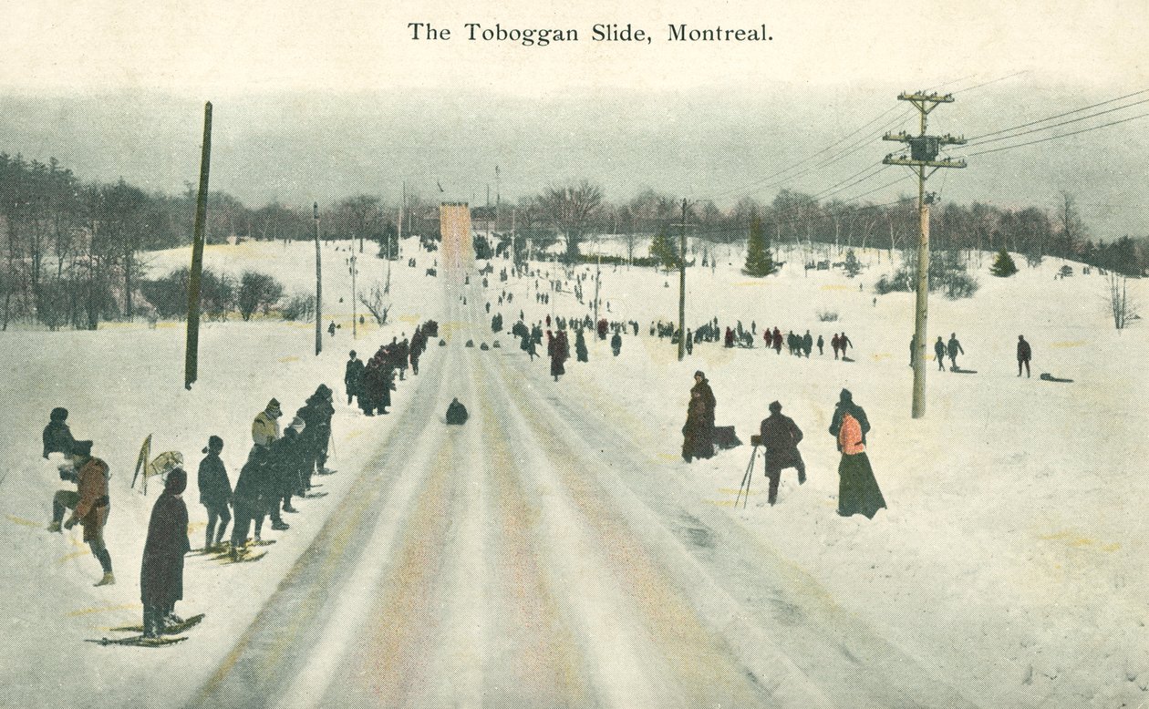 Kälkbana, Montreal, Quebec, Kanada (färgfoto) av Canadian Photographer