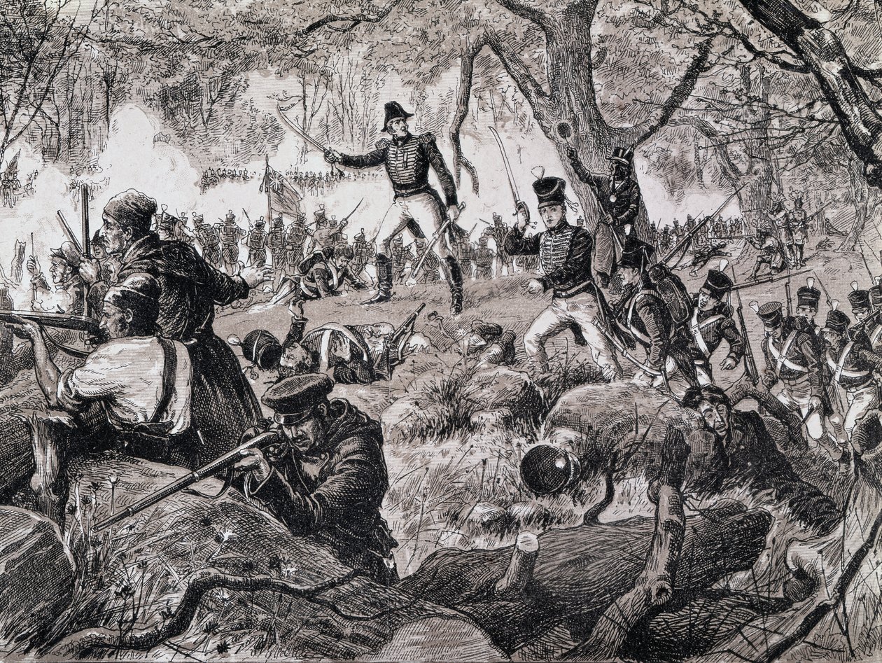 Slaget vid Chateauguay, 26 oktober 1813, 1880 av Canadian School