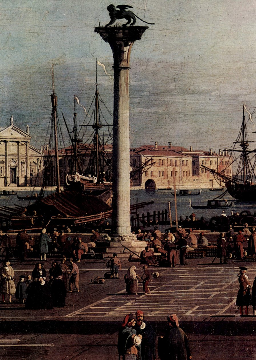 Piazzettadetail av Giovanni Antonio Canal