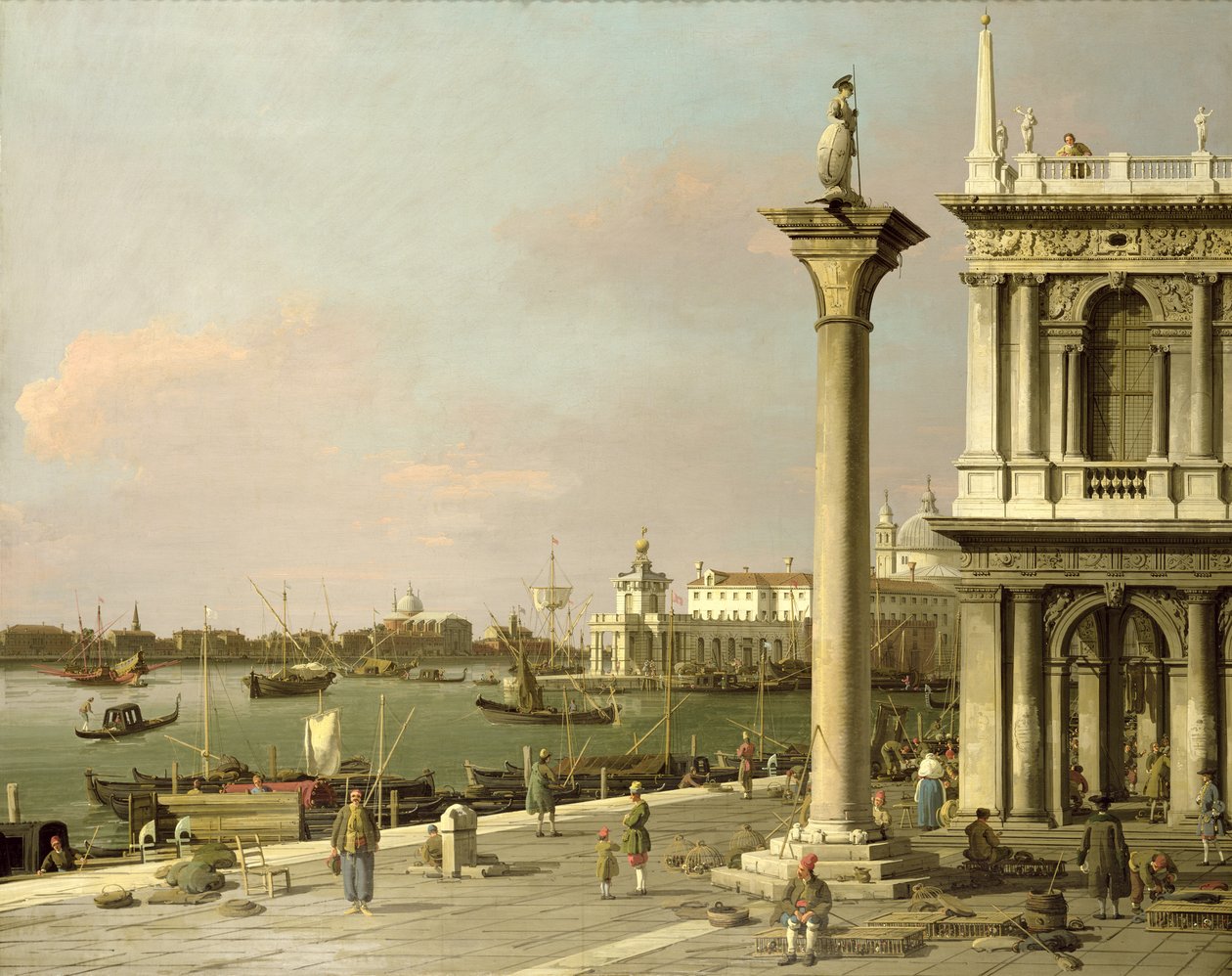 Utsikt över ingången till Canal Grande från Piazzetta av Giovanni Antonio Canal