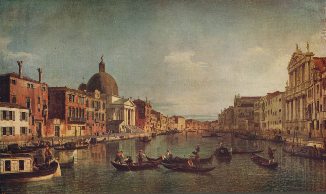En utsikt över Canal Grande Venedig, c1740, c1915 av Giovanni Antonio Canal