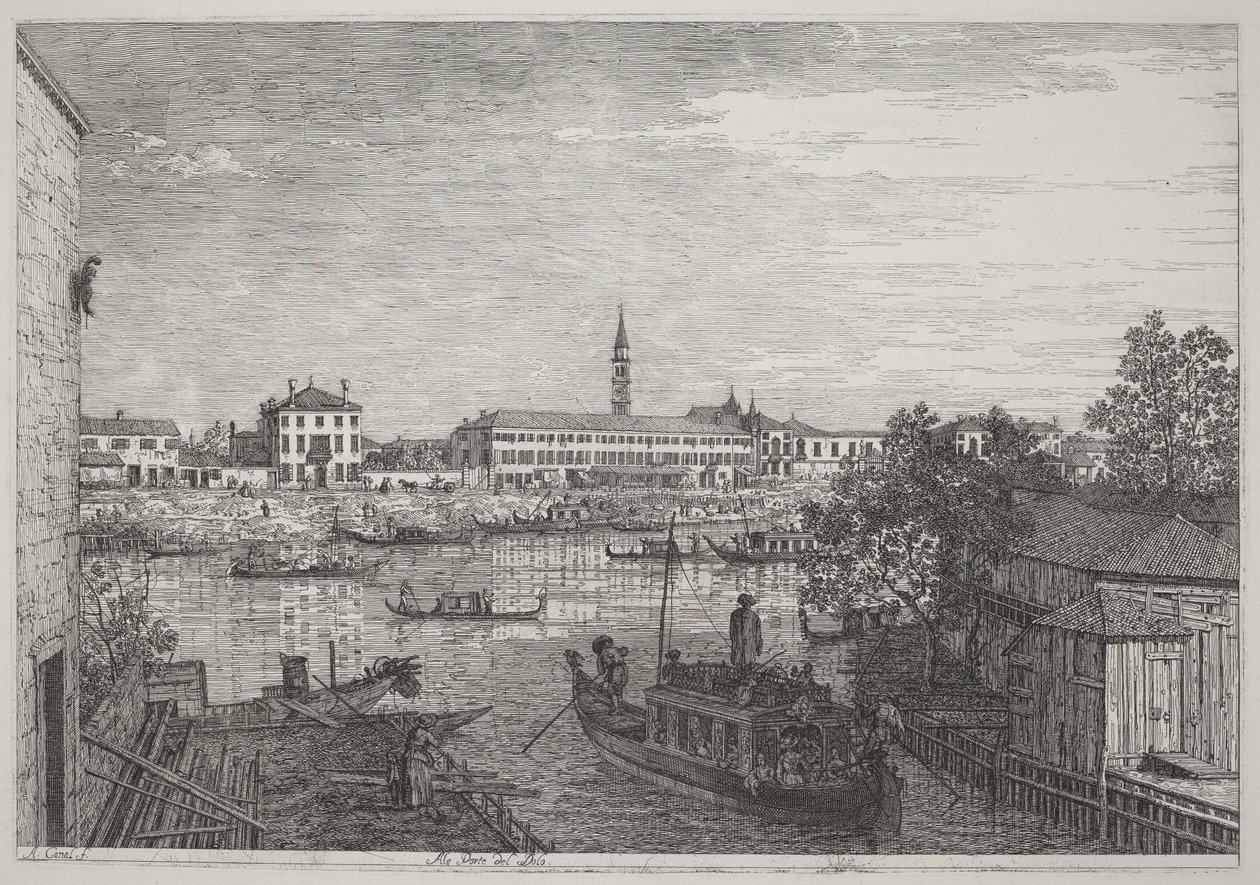 Vid Doloportarna av Canaletto
