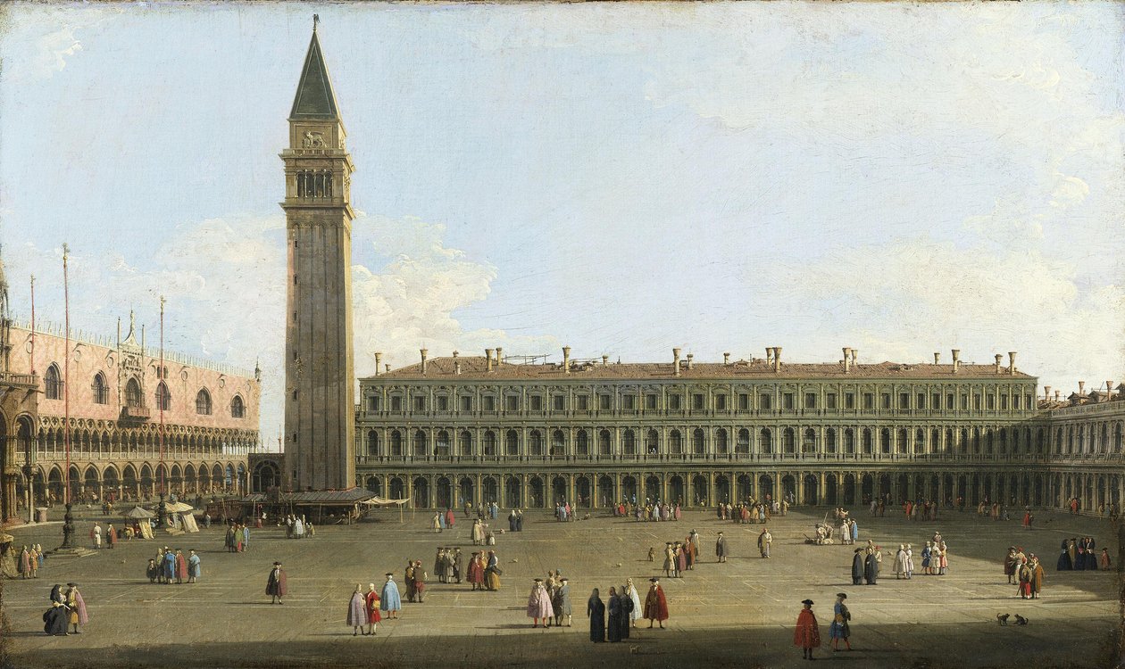 Canaletto - Markusplatsen, Venedig, ca 1756 av Canaletto