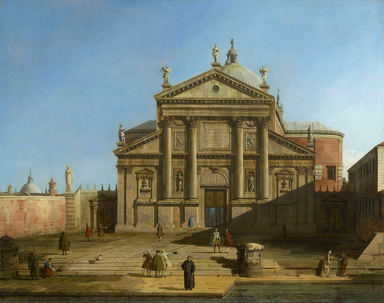 Canaletto - San Giorgio Maggiore i en Capricciomiljö ca 1744 av Canaletto
