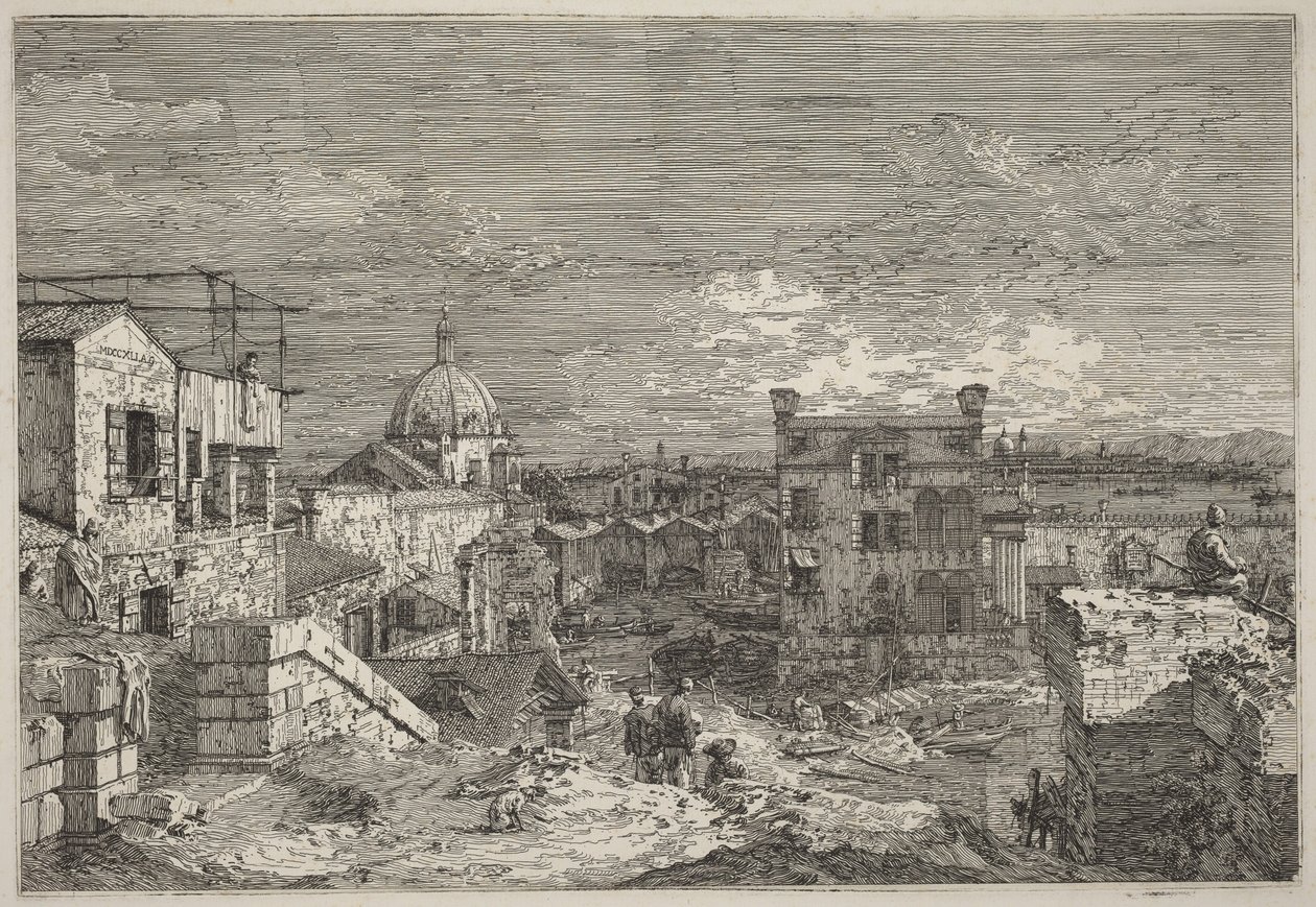 En fantasibild av Venedig av Canaletto