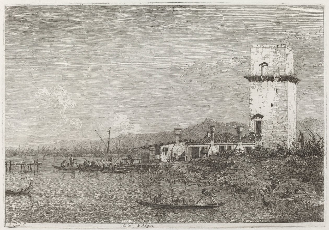 Tornet i Malghera, ca. 17351746. av Canaletto