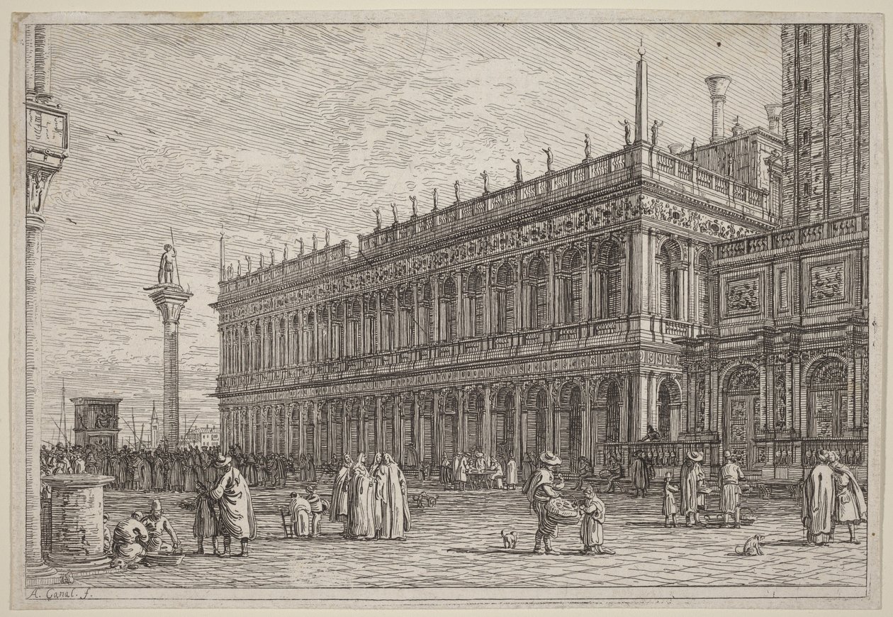 Bokhandeln. V. av Canaletto