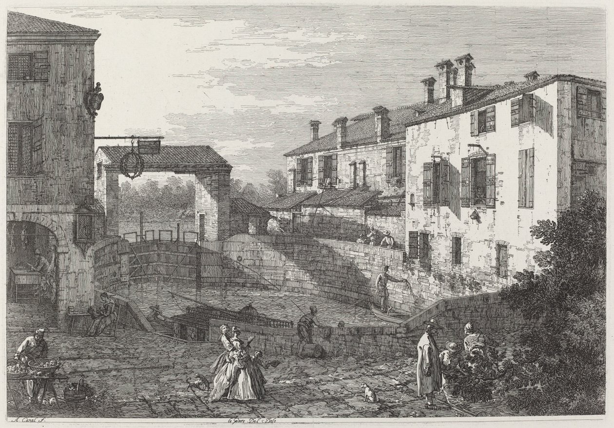 Dörrarna till Dolo av Canaletto