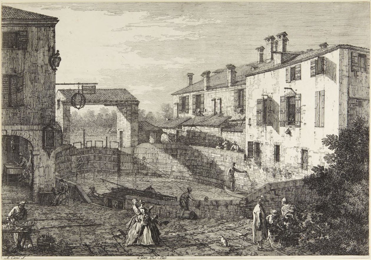 Dolo-portarna av Canaletto