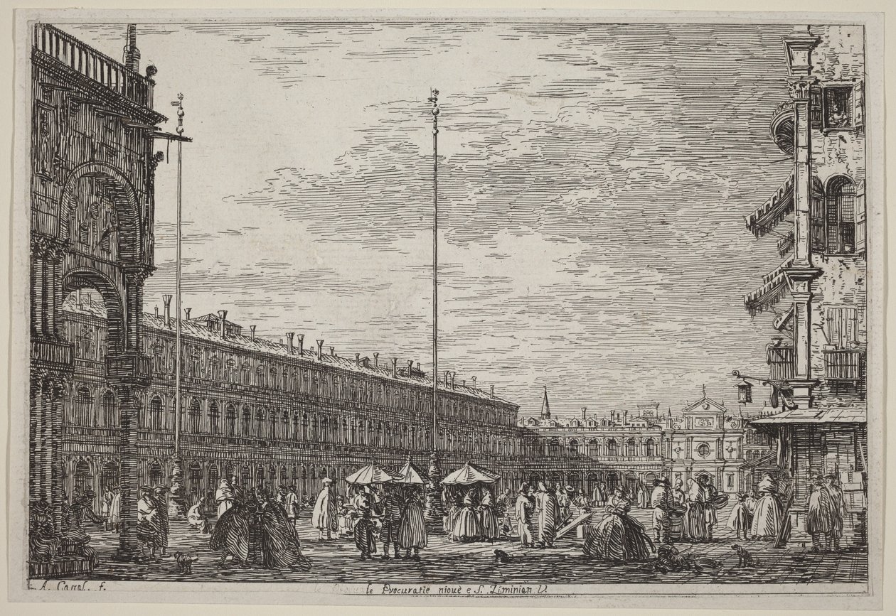 De nya Procuratie och S. Ziminian V. av Canaletto