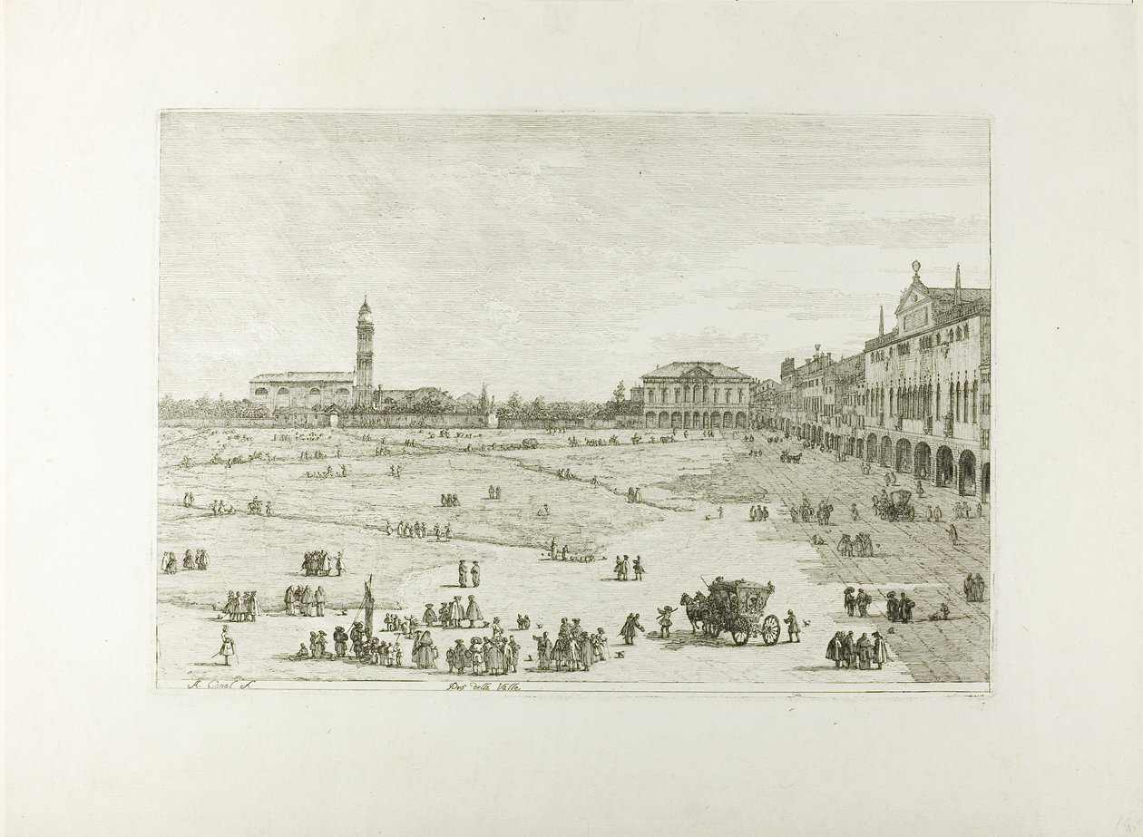 Prà della Valle, från Views av Canaletto