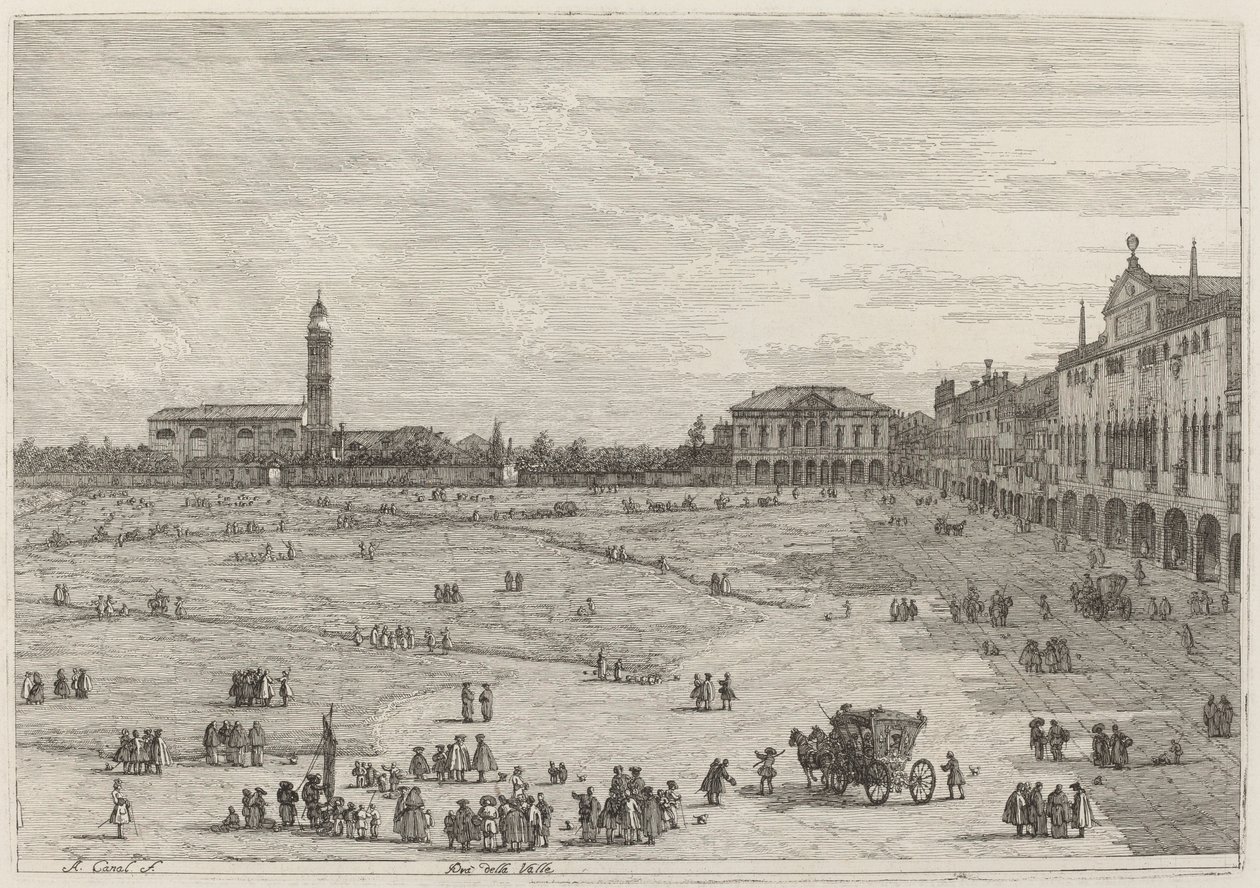 Pra della Valle, ca. 17351746. av Canaletto