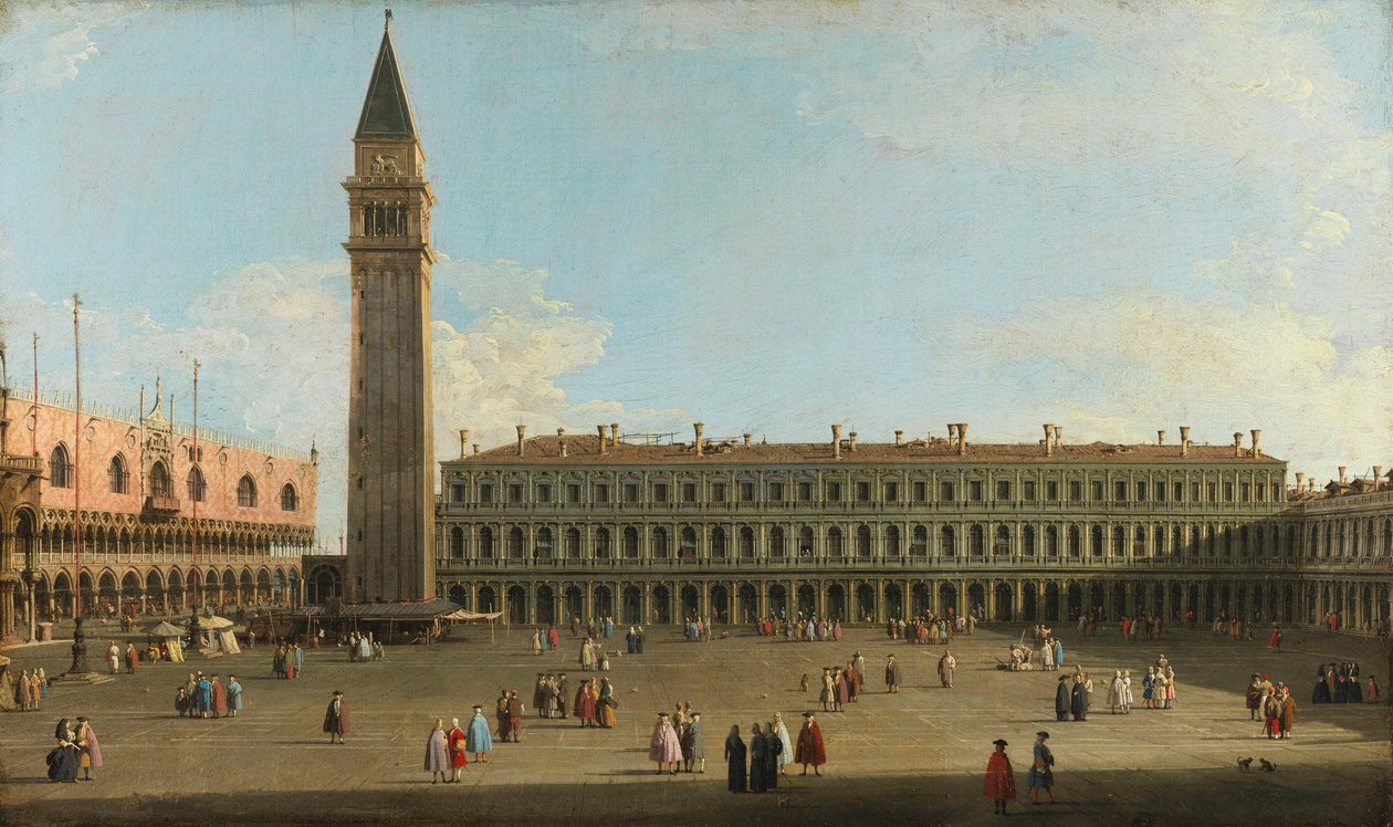 San Marco-torget, Venedig av Canaletto