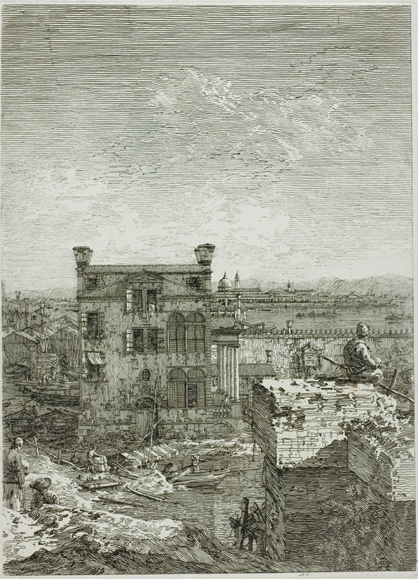 Huset med Peristylen, från Vedute av Canaletto