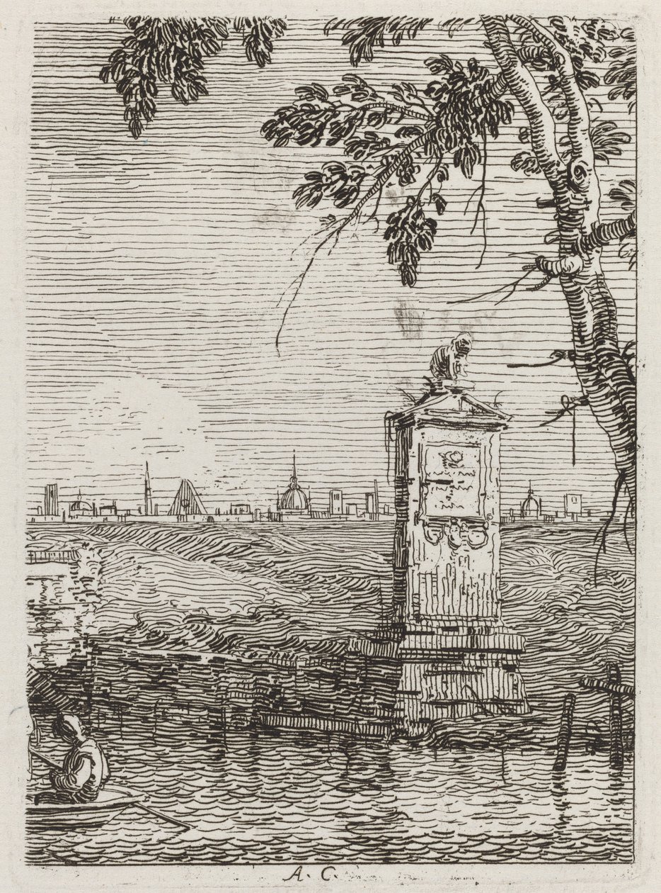 Det lilla monumentet [vänster], ca. 17351746. av Canaletto