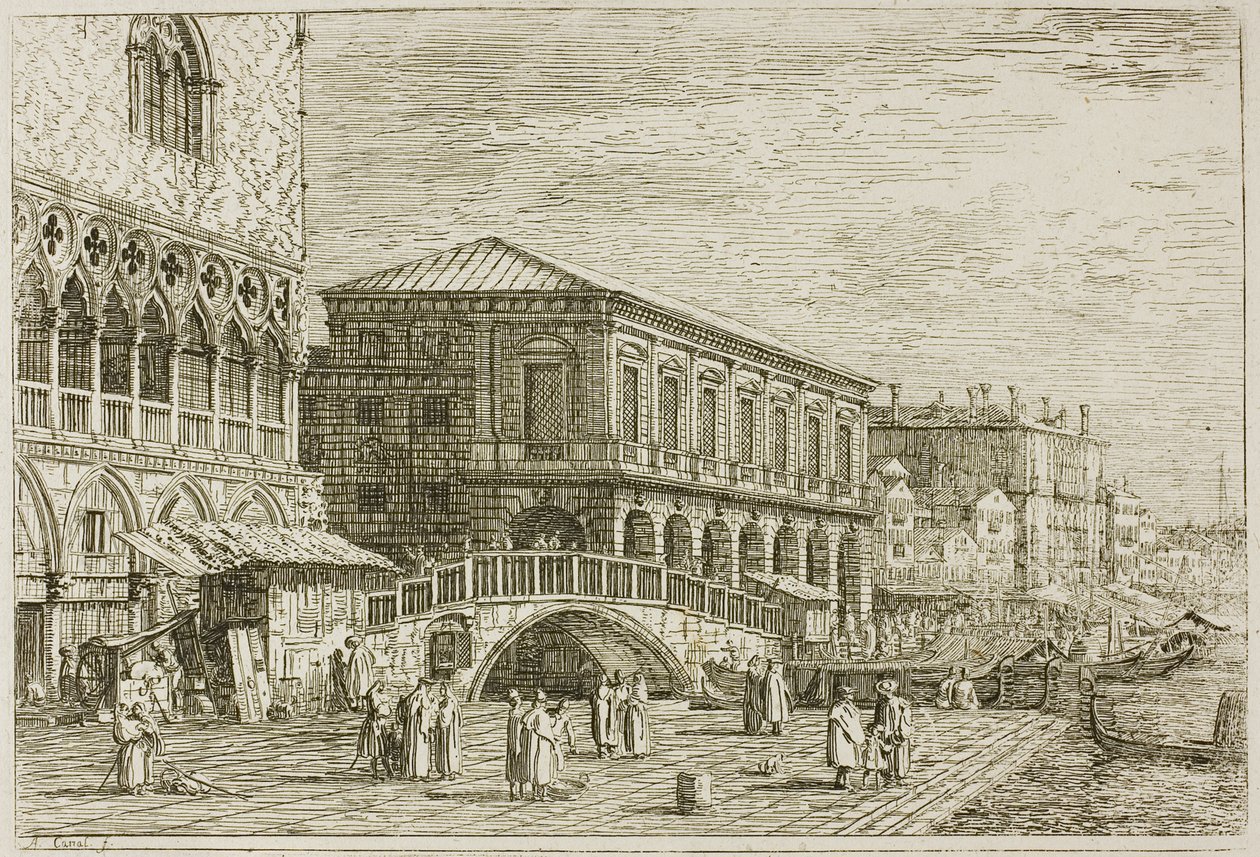 Fängelset, från Vedute av Canaletto