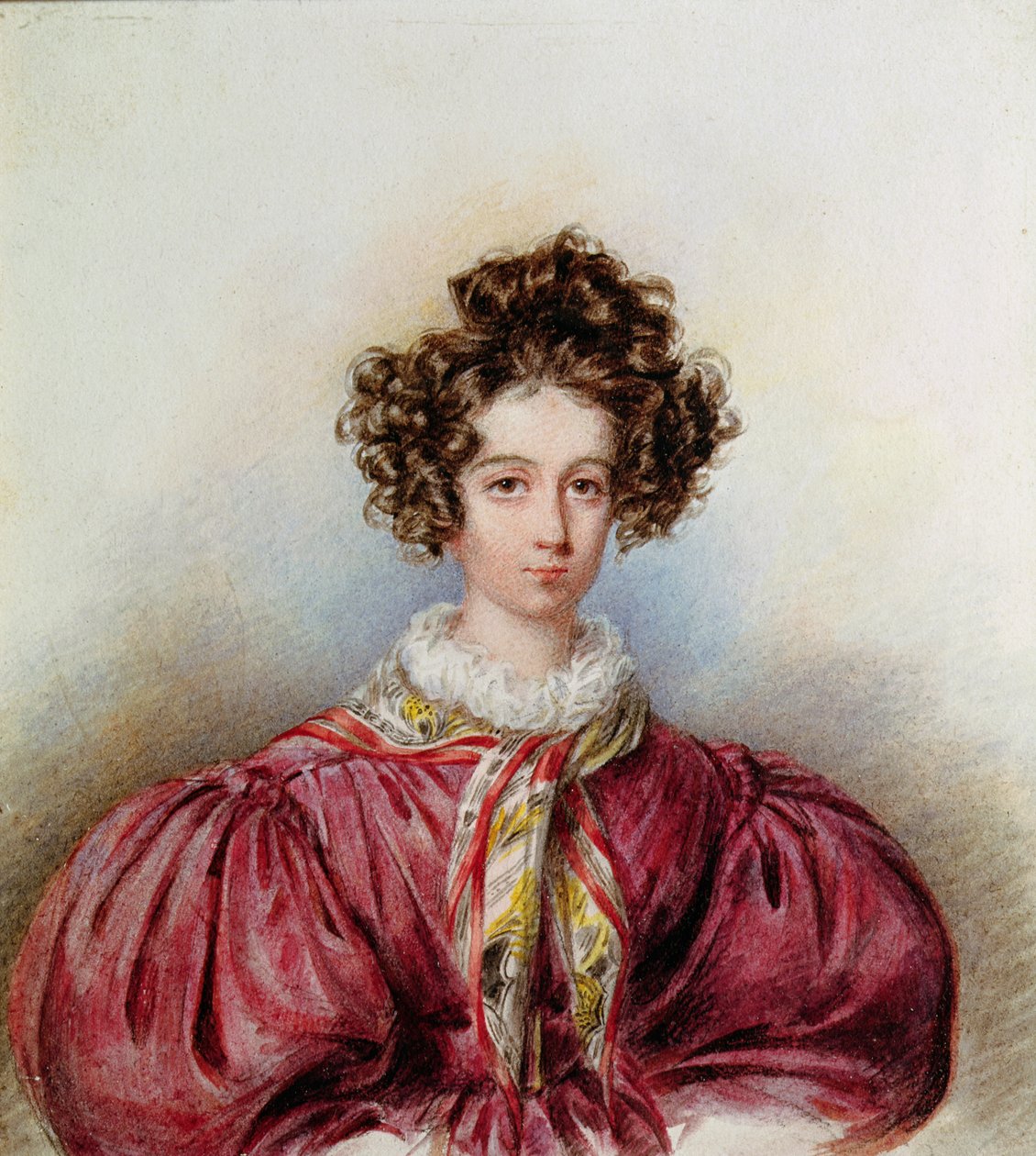 Porträtt av George Sand (1804-76) 1830 (pastell på papper) av Candide Blaize
