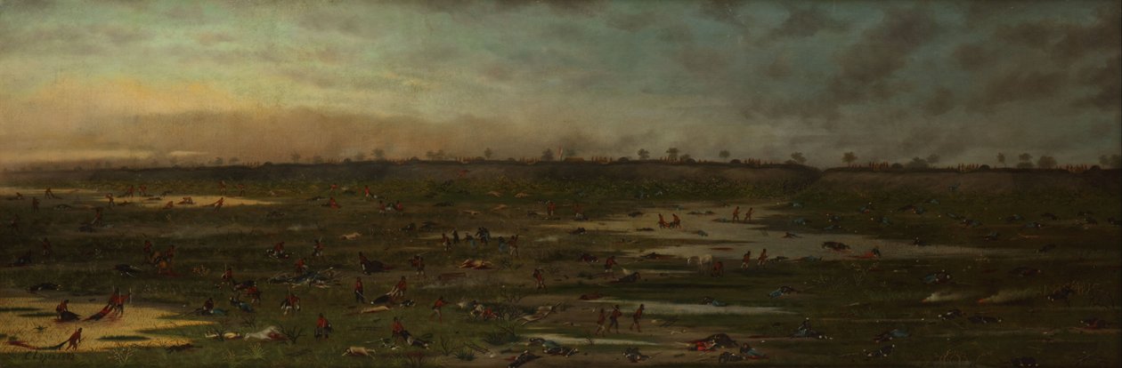Despues de la Batalla de Curupayti  av Candido Lopez