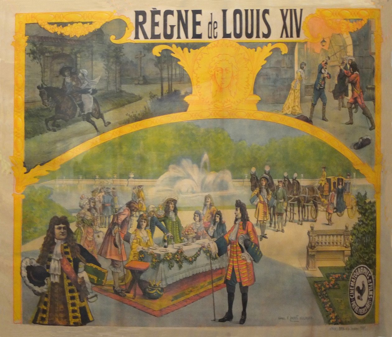 Le Regne de Louis XIV affisch 1904 av Candido Aragonez de Faria