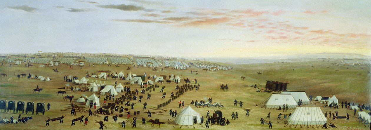 Uruguaiana-lägret, Rio Grande, Brasilien av Candido Lopez
